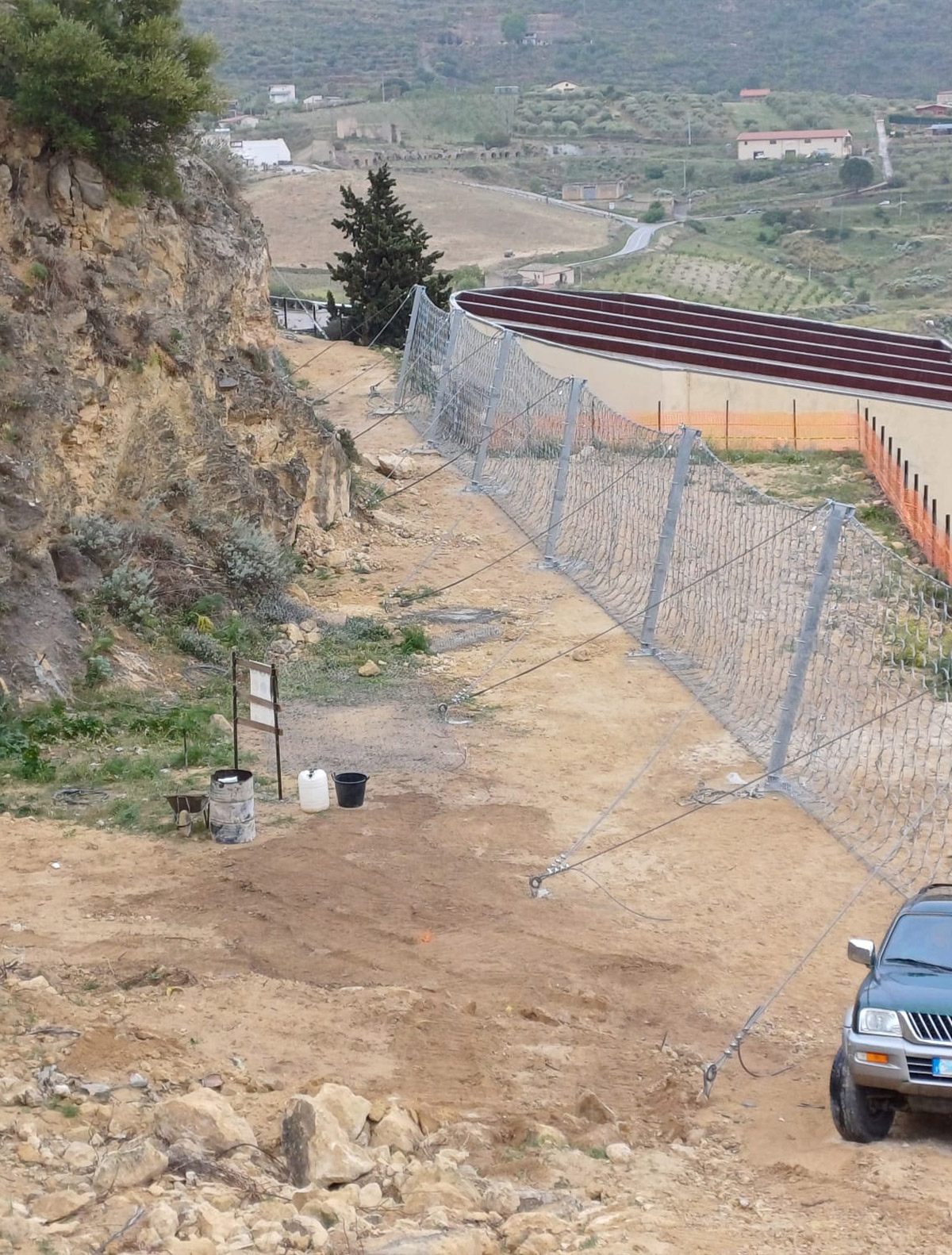 Messa in sicurezza pendici Leonforte - Maccaferri Sicilia